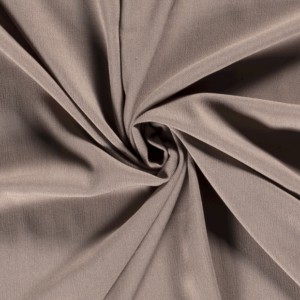 Borken Crepe fabric Unicolour Taupe Grey