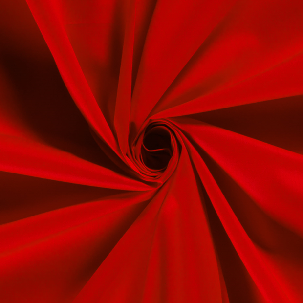 Cotton Poplin fabric Unicolour Red