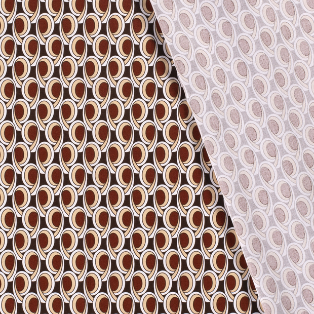 Popeline de Coton tissu millefleurs imprimé 
