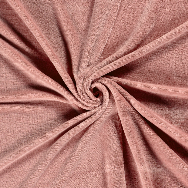 Bamboo Fleece fabric Old Pink 