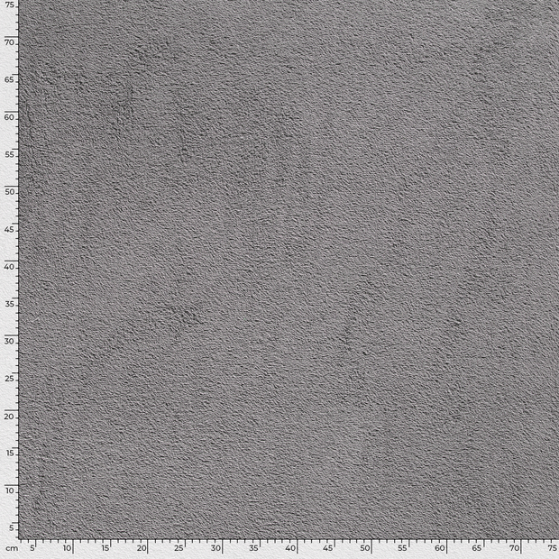 Terry Towelling fabric Unicolour Grey