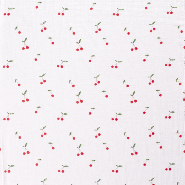 Double gaze tissu Blanc mat 
