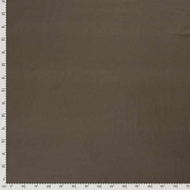 Bamboo Jersey fabric Unicolour Brown Taupe