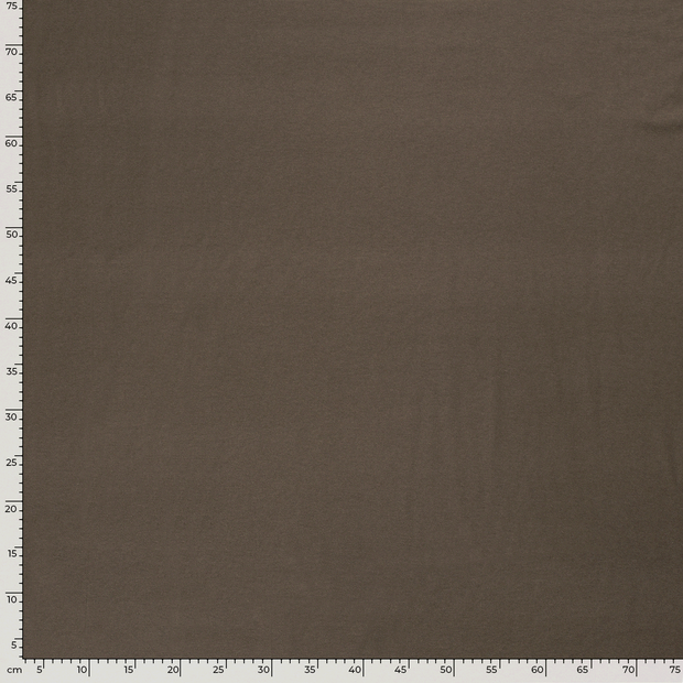 Jersey de Bambou tissu Unicolore Marron taupe