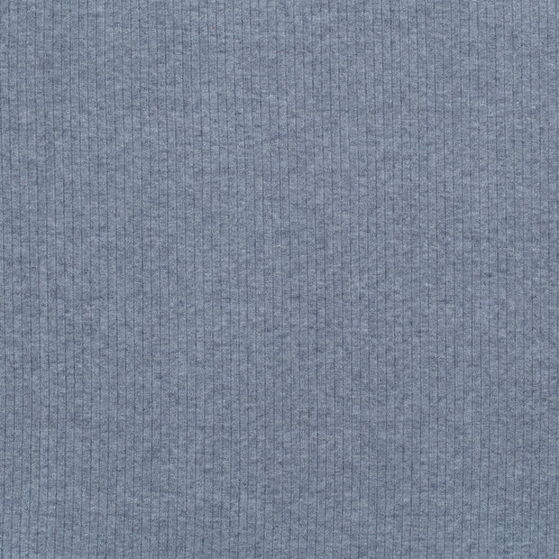 Rib Jersey fabric Steel Blue soft 