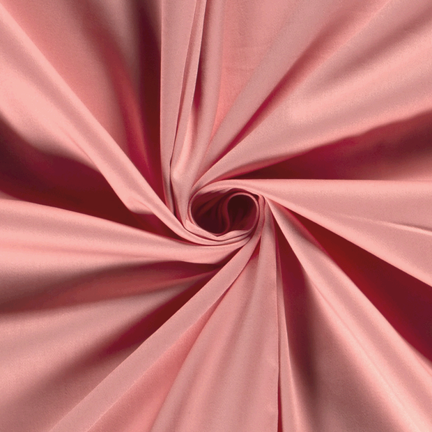 Cotton Satin fabric Unicolour Salmon