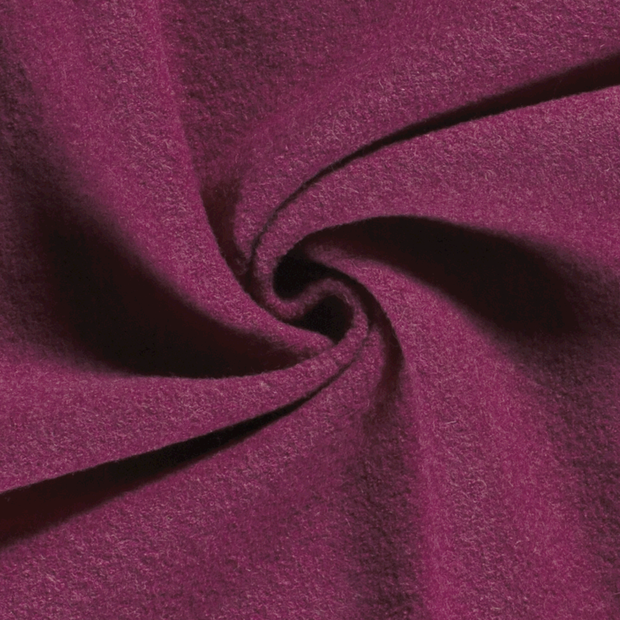 Chiffon en laine tissu Unicolore Fuchsia