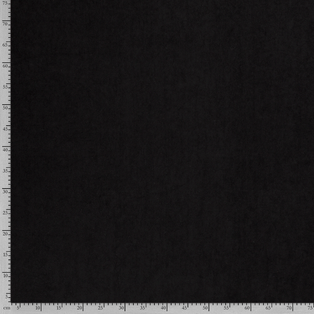 Velvet fabric Unicolour Black