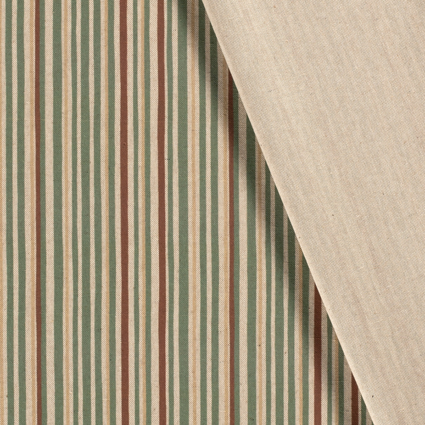 Panama fabric Stripes printed 