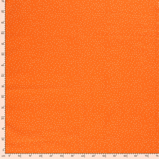 Cotton Poplin fabric Abstract Orange