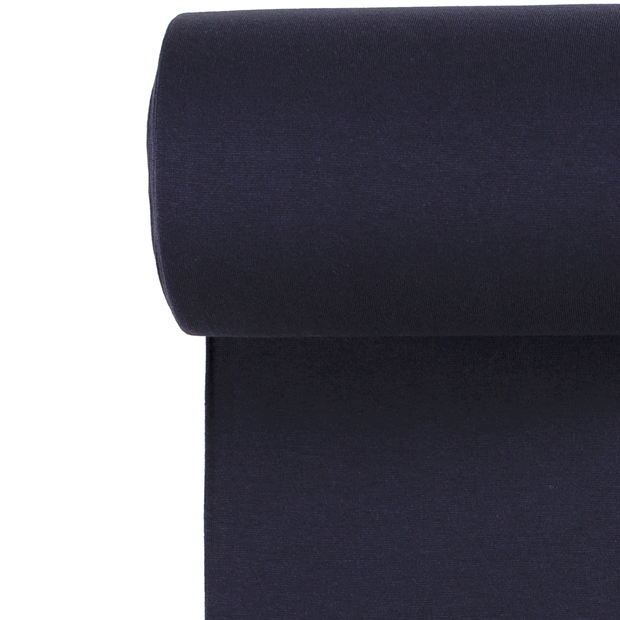 Cuff Material GOTS organic fabric Unicolour Navy