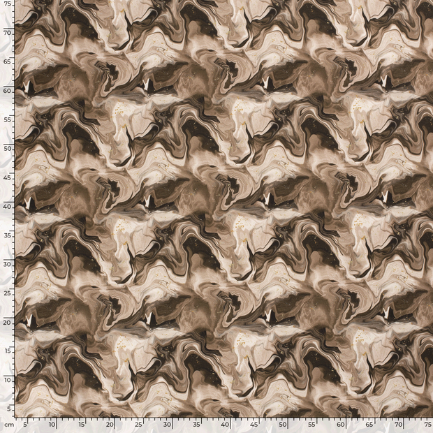 Panama BCI Cotton fabric Abstract Beige