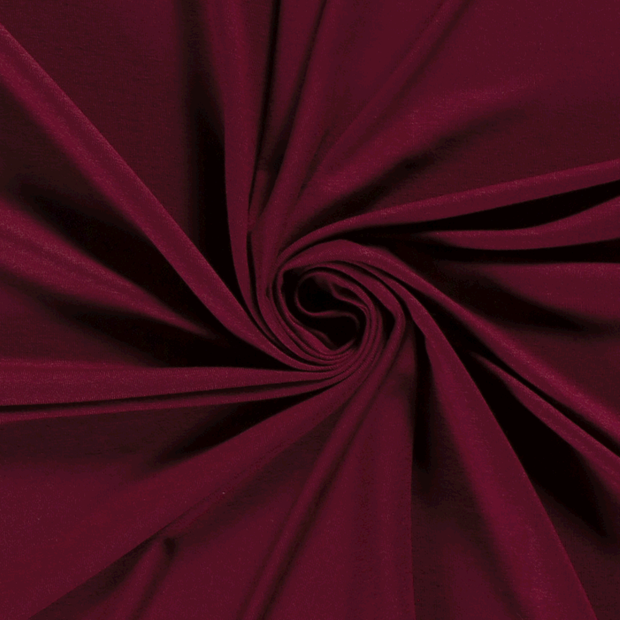 Viscose Jersey fabric Unicolour Wine red