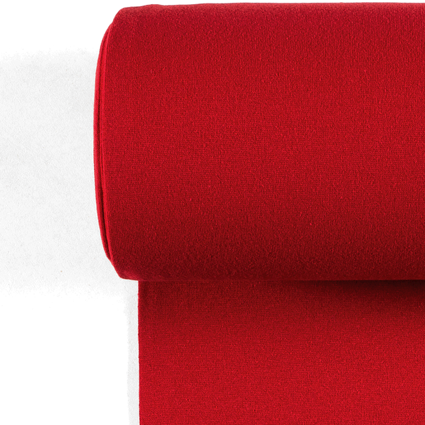 Cuff fabric Unicolour Red