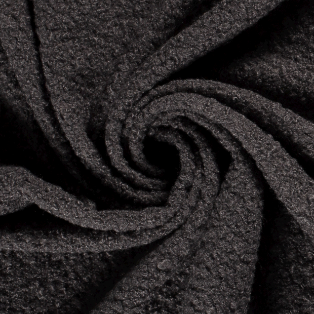 Bouclé fabric Unicolour Dark Grey