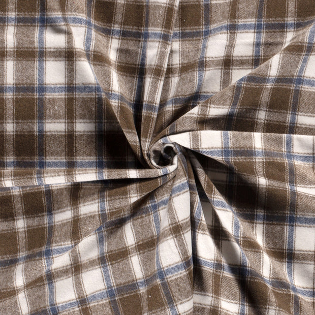 Jacquard stof Taupe grijs brushed 