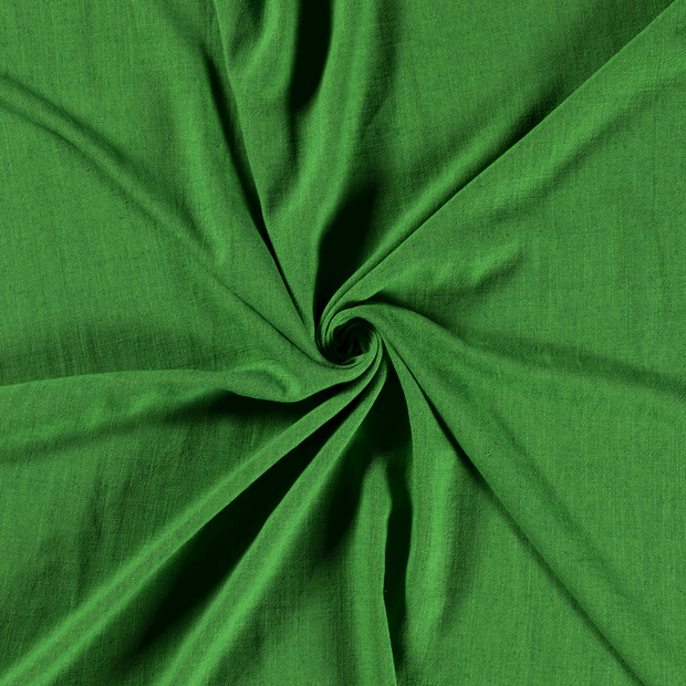 Woven Viscose Linen fabric Green slub 