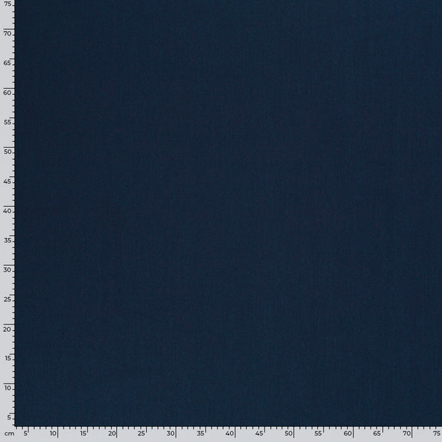 Gabardine tissu Unicolore Bleu Marine