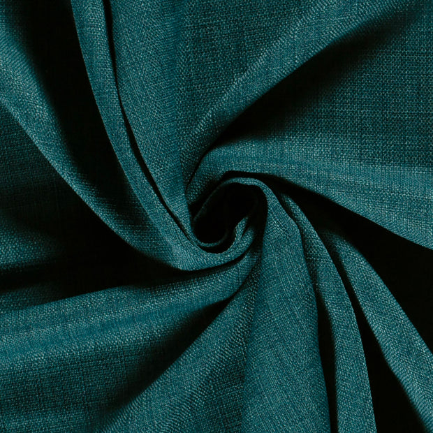 Linen Look fabric Unicolour Petrol