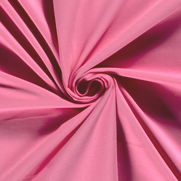 Cotton Jersey fabric Unicolour Pink