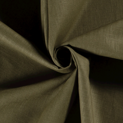 Linen Unicolour Khaki Green