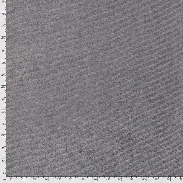 Coral Fleece fabric Unicolour Grey