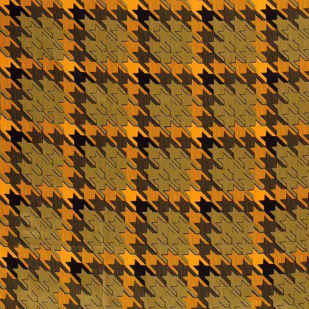 Katoen Satijn stof Geel zijdemat 