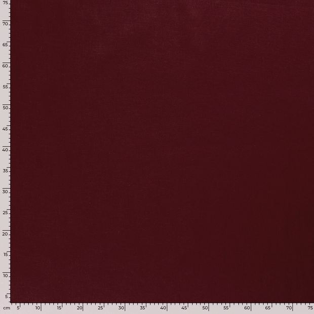 Ramie Linen fabric Unicolour Wine red