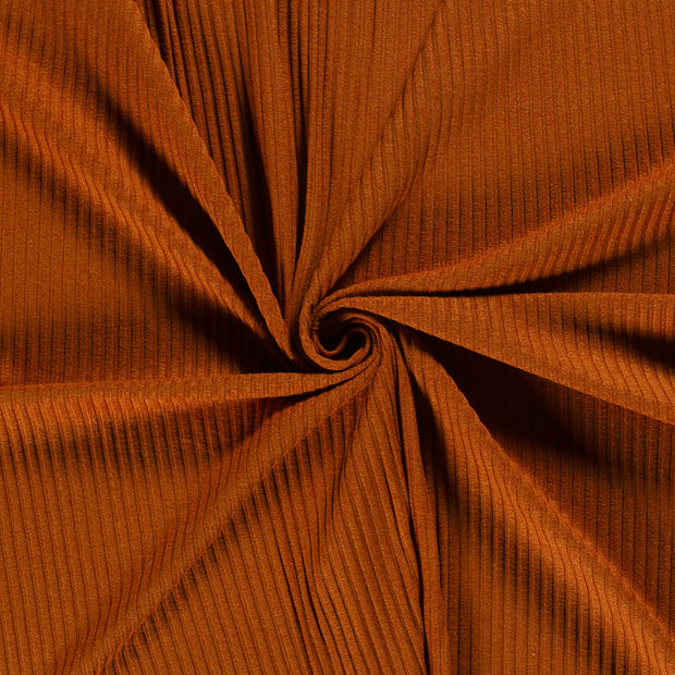 Rib Jersey fabric Brique 