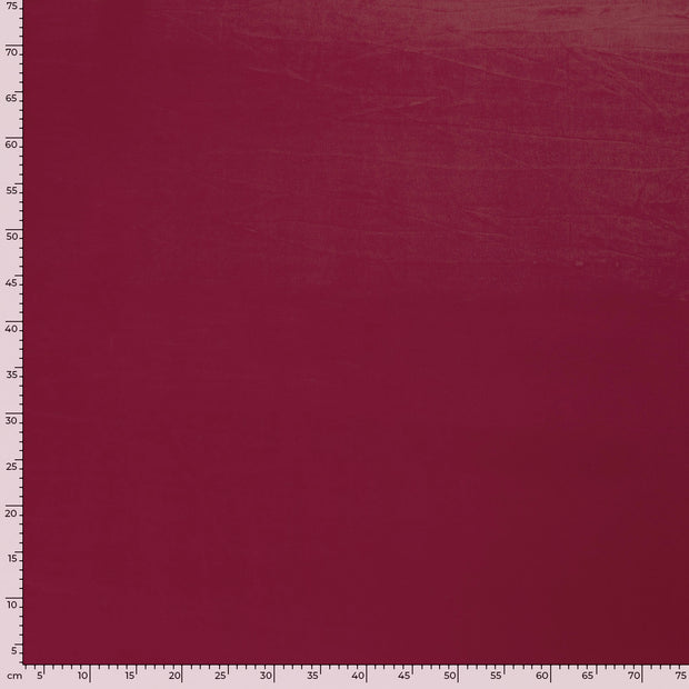 Chiffon stof Effen Bordeaux