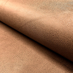 Suede leather foiled Unicolour Brown