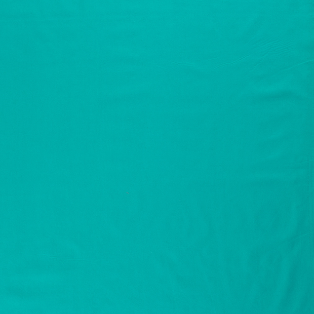 Voile stof Turquoise half transparant 