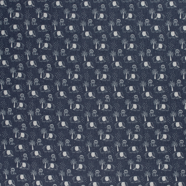 Denim fabric Navy 