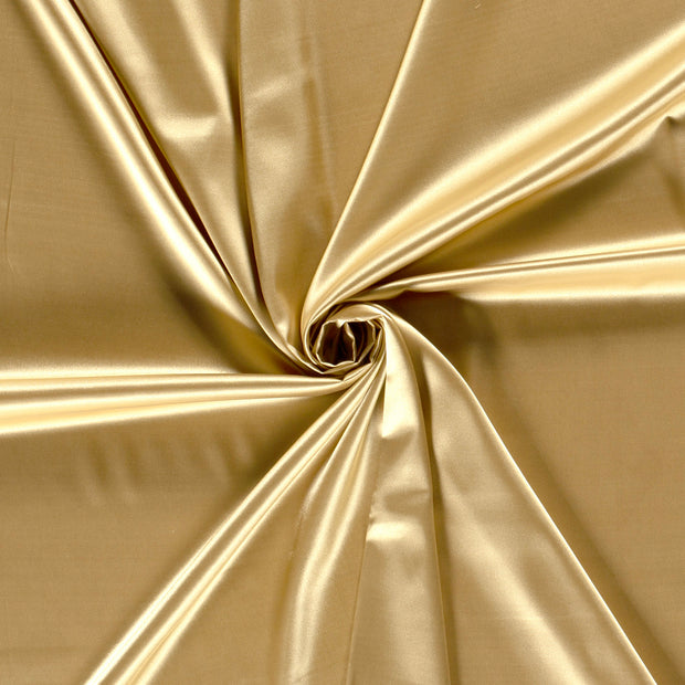 Satin Extensible tissu Camel 