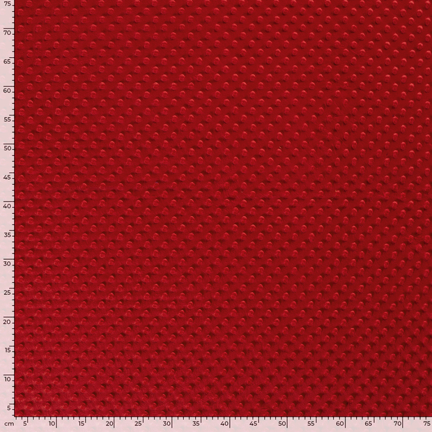 Minky fabric Unicolour Red
