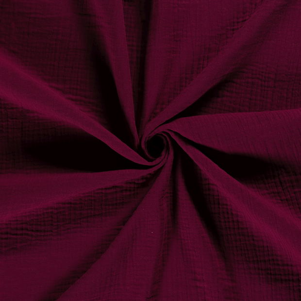 Triple Gaze tissu Bordeaux 