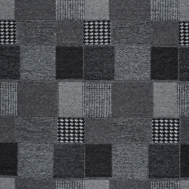 Jacquard fabric Dark Grey texturized 