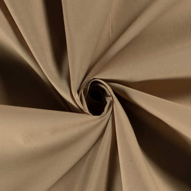 Voile fabric Unicolour Camel