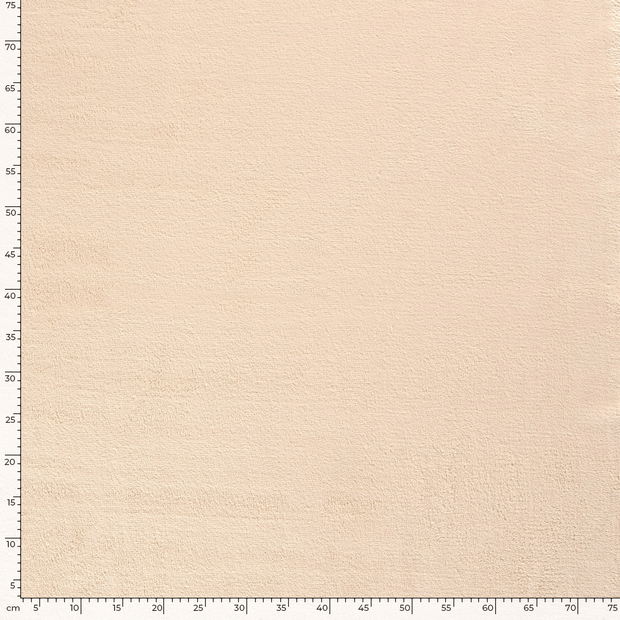 Coral Fleece fabric Unicolour Beige