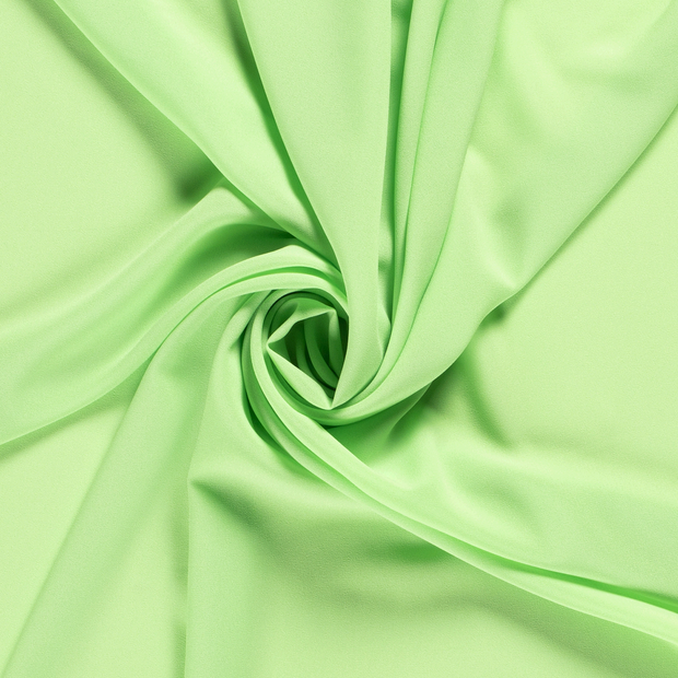 Crêpe Georgette fabric Unicolour Lime Green