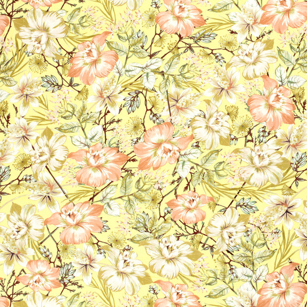Borken Crepe fabric Yellow matte 