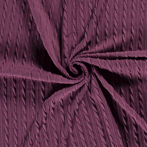 Heavy Knit fabric Purple 