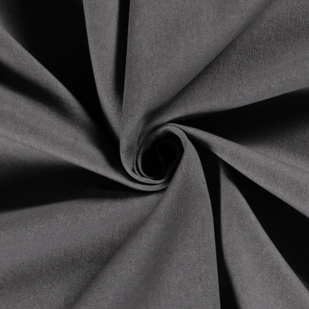 Denim Stretch fabric Unicolour Dark Grey