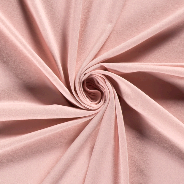 Jersey de Viscose tissu Unicolore Rose clair