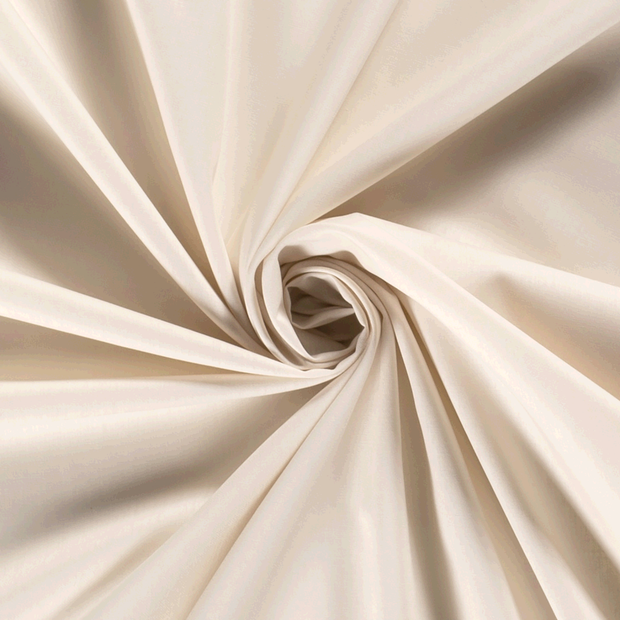 Cotton Poplin fabric Unicolour Ivory