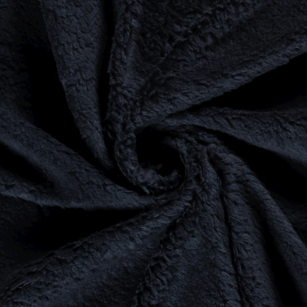 Teddy fabric Unicolour Navy