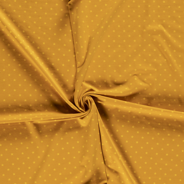 Cotton Jersey fabric Oker printed 