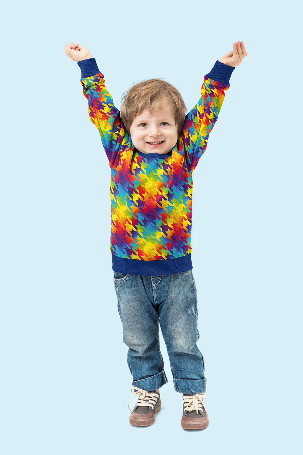 Jogging fabric Abstract Yellow Wholesale fabrics Nooteboom Textiles