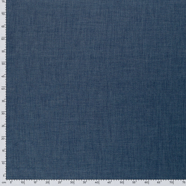 Linen Look fabric Unicolour Steel Blue