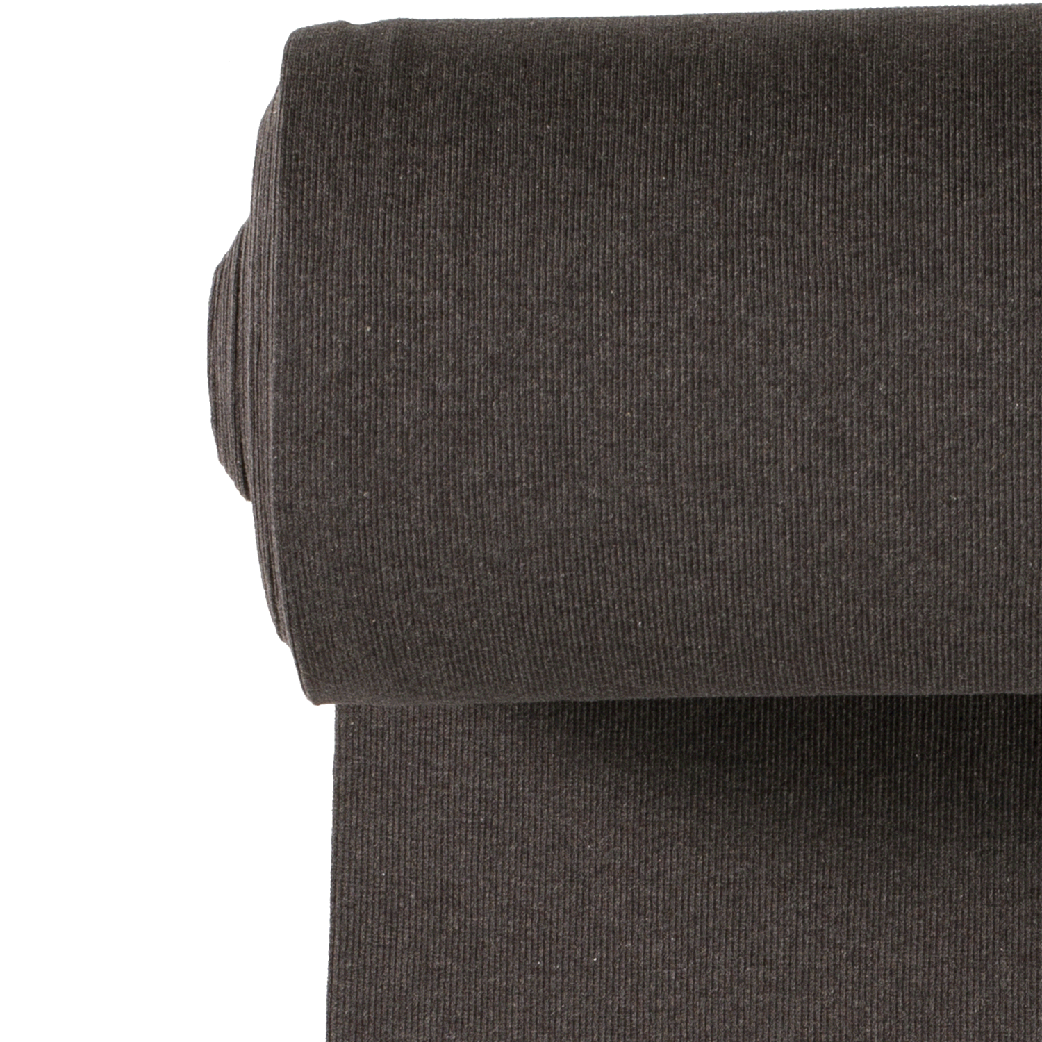 Cuff Material 2x2 rib Melange Dark Grey Wholesale fabrics